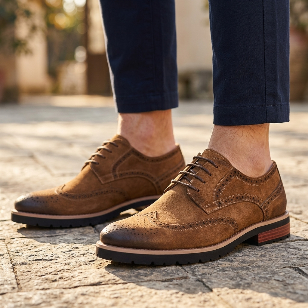 Brock Leather Wingtip Derbies
