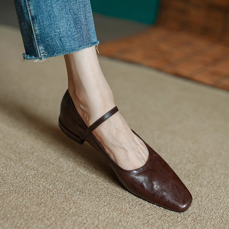 Verona Genuine Leather Flats