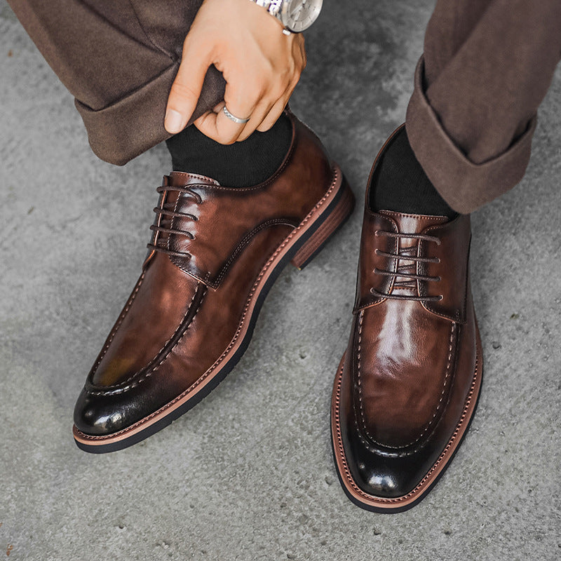 Ashford Burnished Leather Dress Shoes