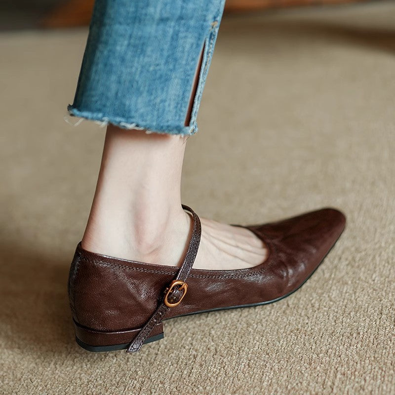 Verona Genuine Leather Flats