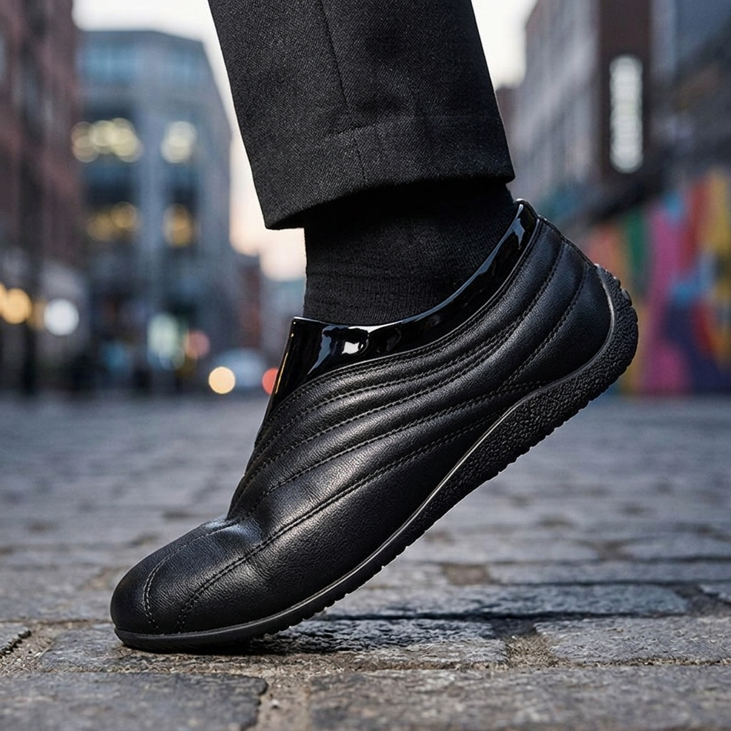 Dalton Retro Leather Slip-Ons