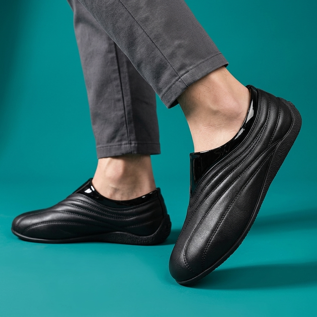 Dalton Retro Leather Slip-Ons