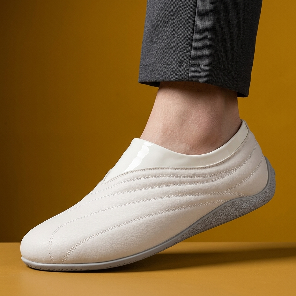 Dalton Retro Leather Slip-Ons