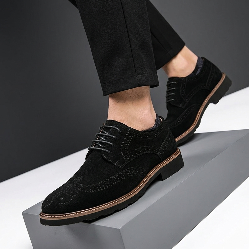 Brock Leather Wingtip Derbies