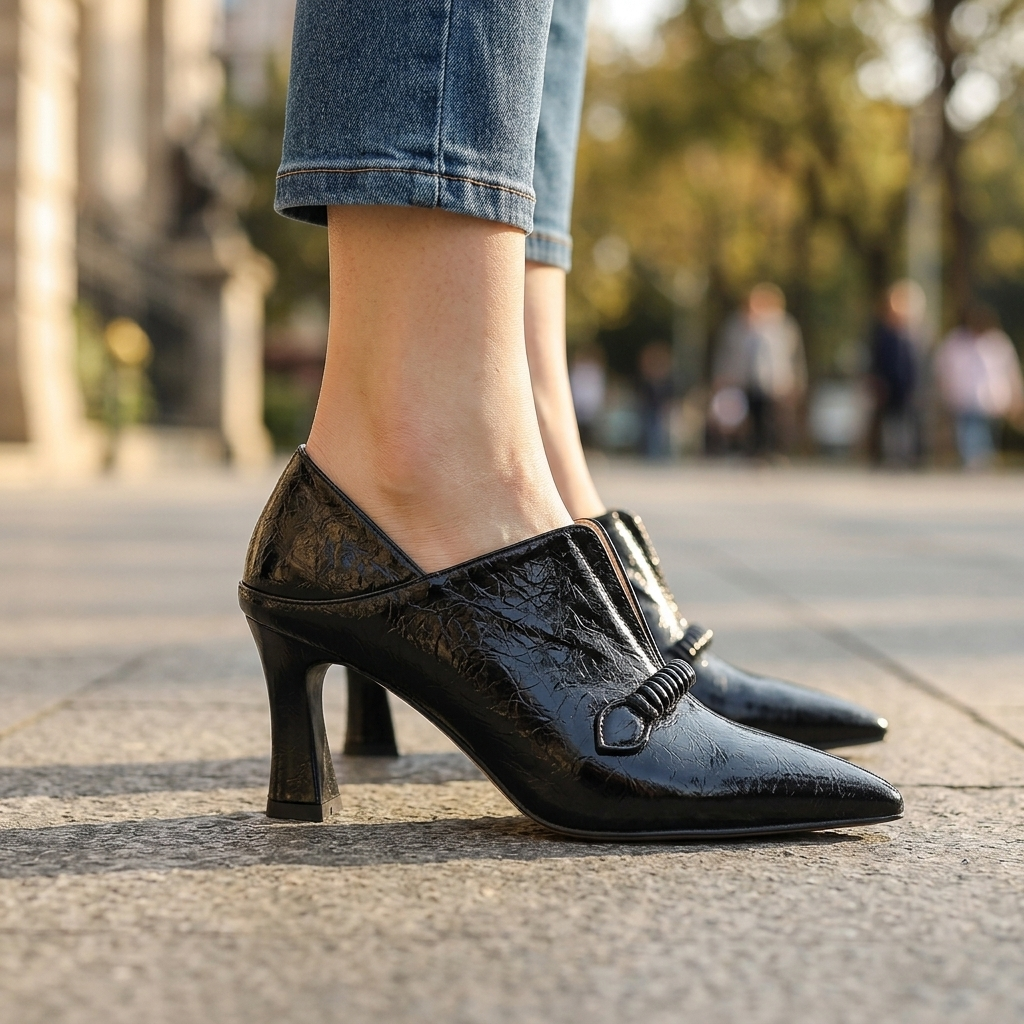 Cordelia Leather Heels