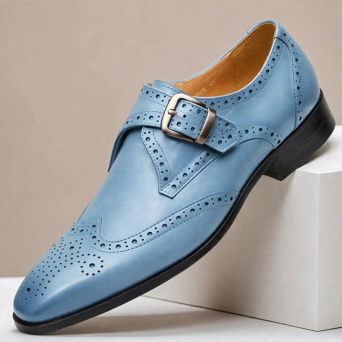Edmund Leather Buckle Brogues