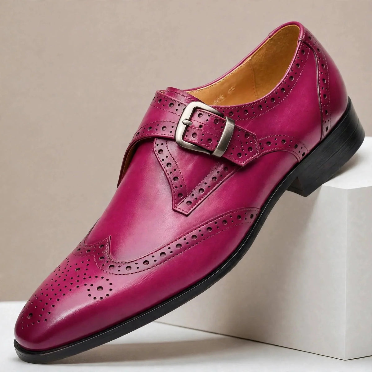 Edmund Leather Buckle Brogues