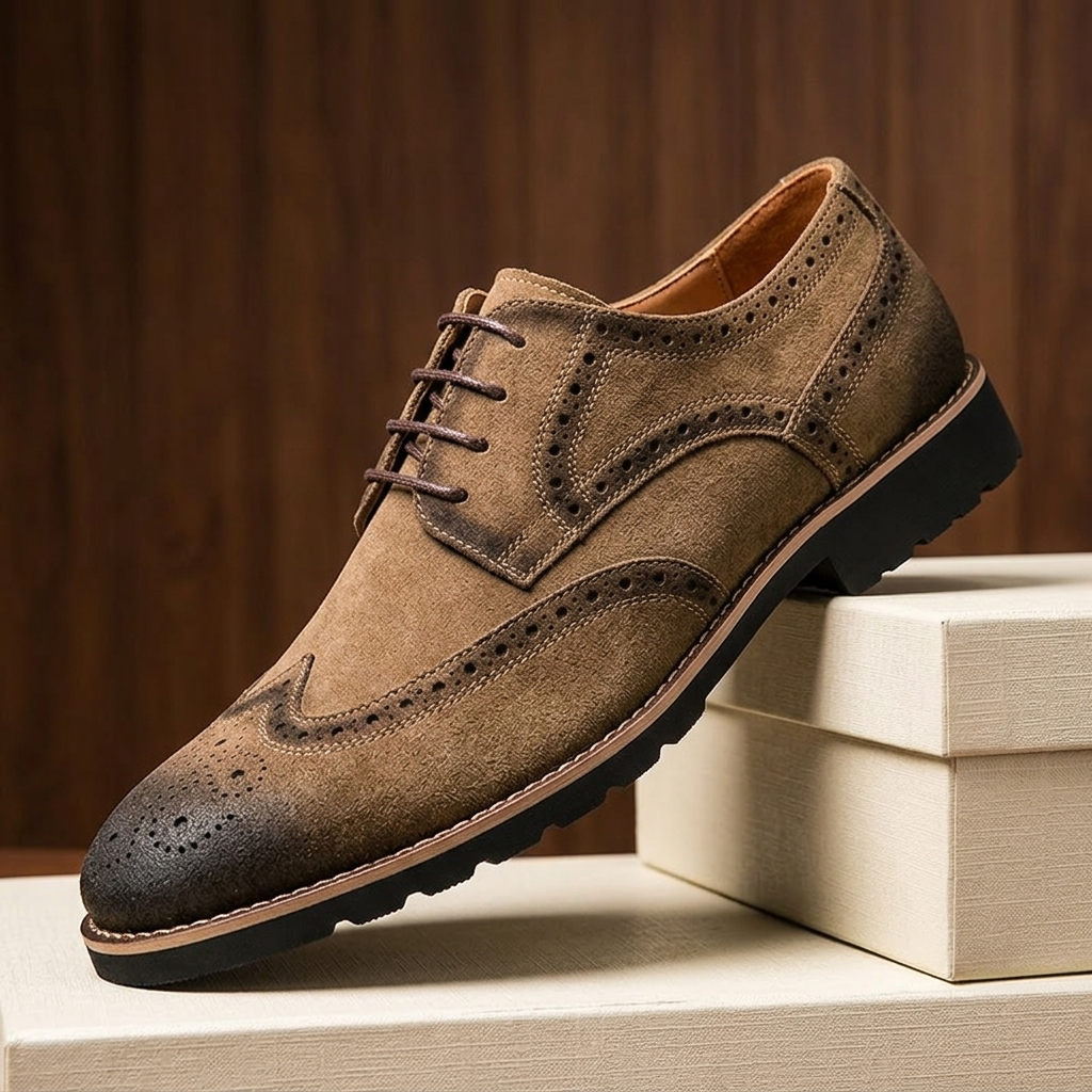 Brock Leather Wingtip Derbies