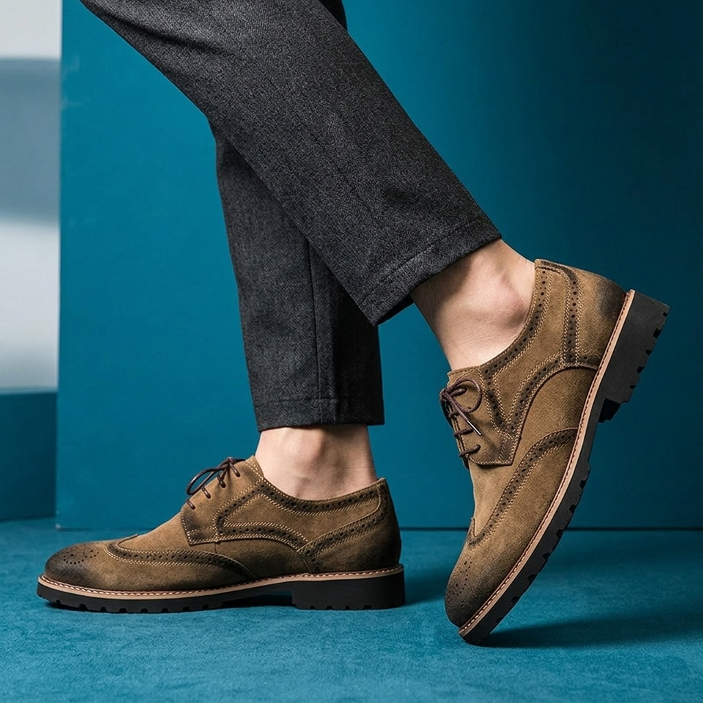 Brock Leather Wingtip Derbies