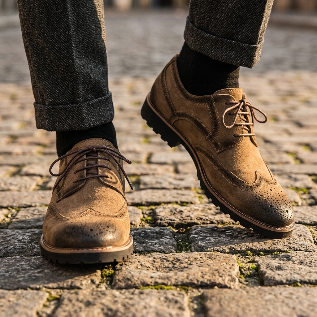 Brock Leather Wingtip Derbies