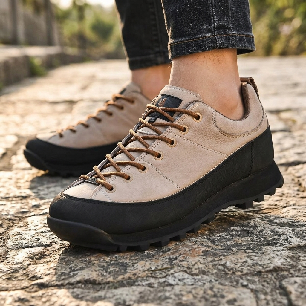 Maverick Retro Leather Sneakers