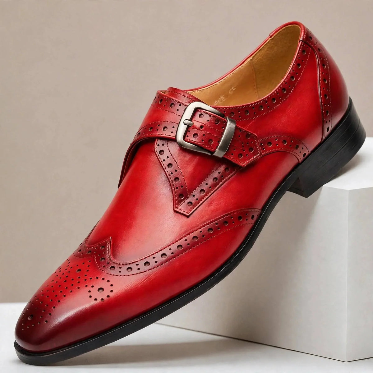 Edmund Leather Buckle Brogues