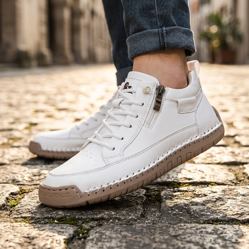 Hudson Retro Leather Boots