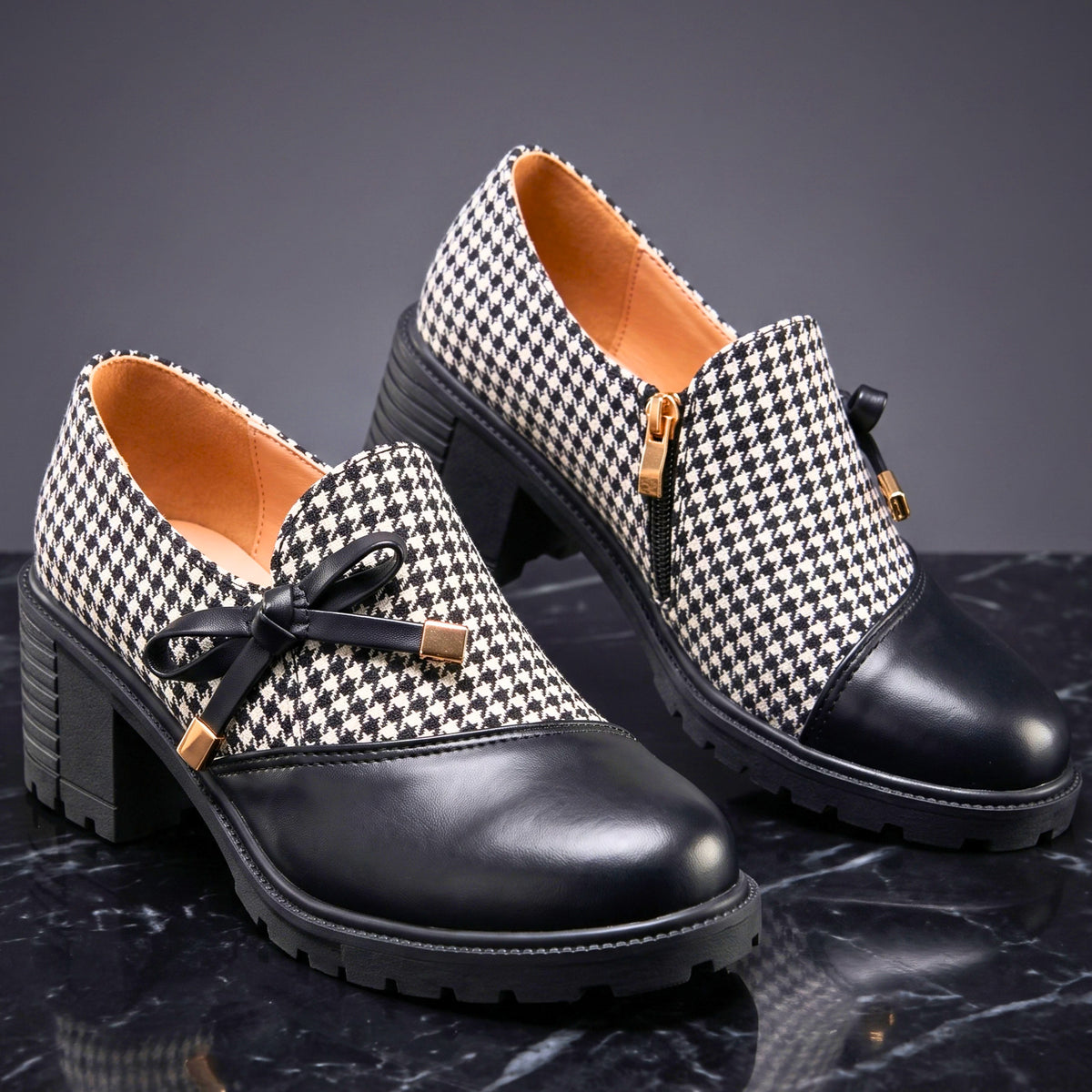 Colette Houndstooth Loafers