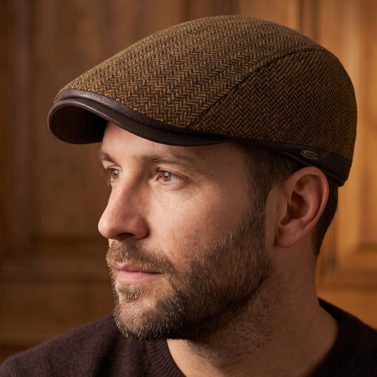 Harrison Herringbone Ivy Cap