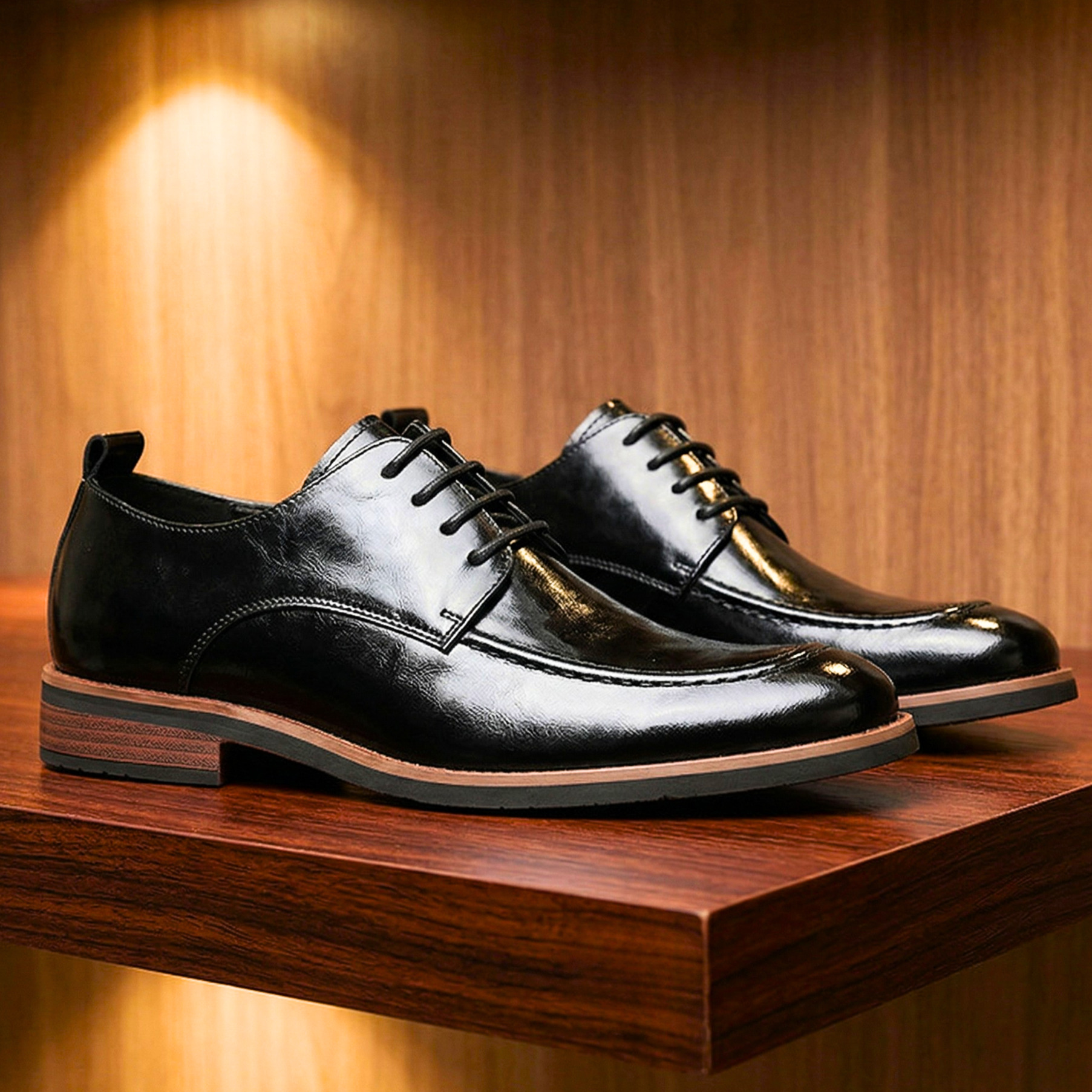 Ashford Burnished Leather Dress Shoes