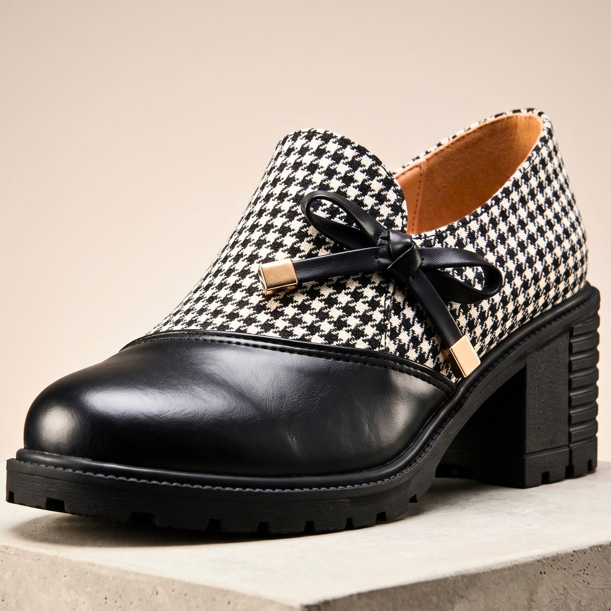 Colette Houndstooth Loafers