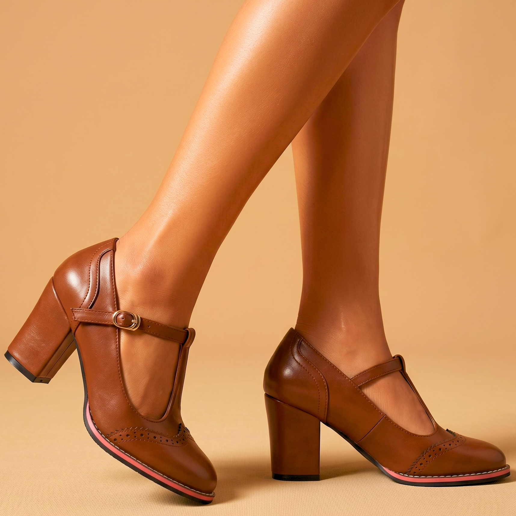 Savannah Vintage Leather Heels