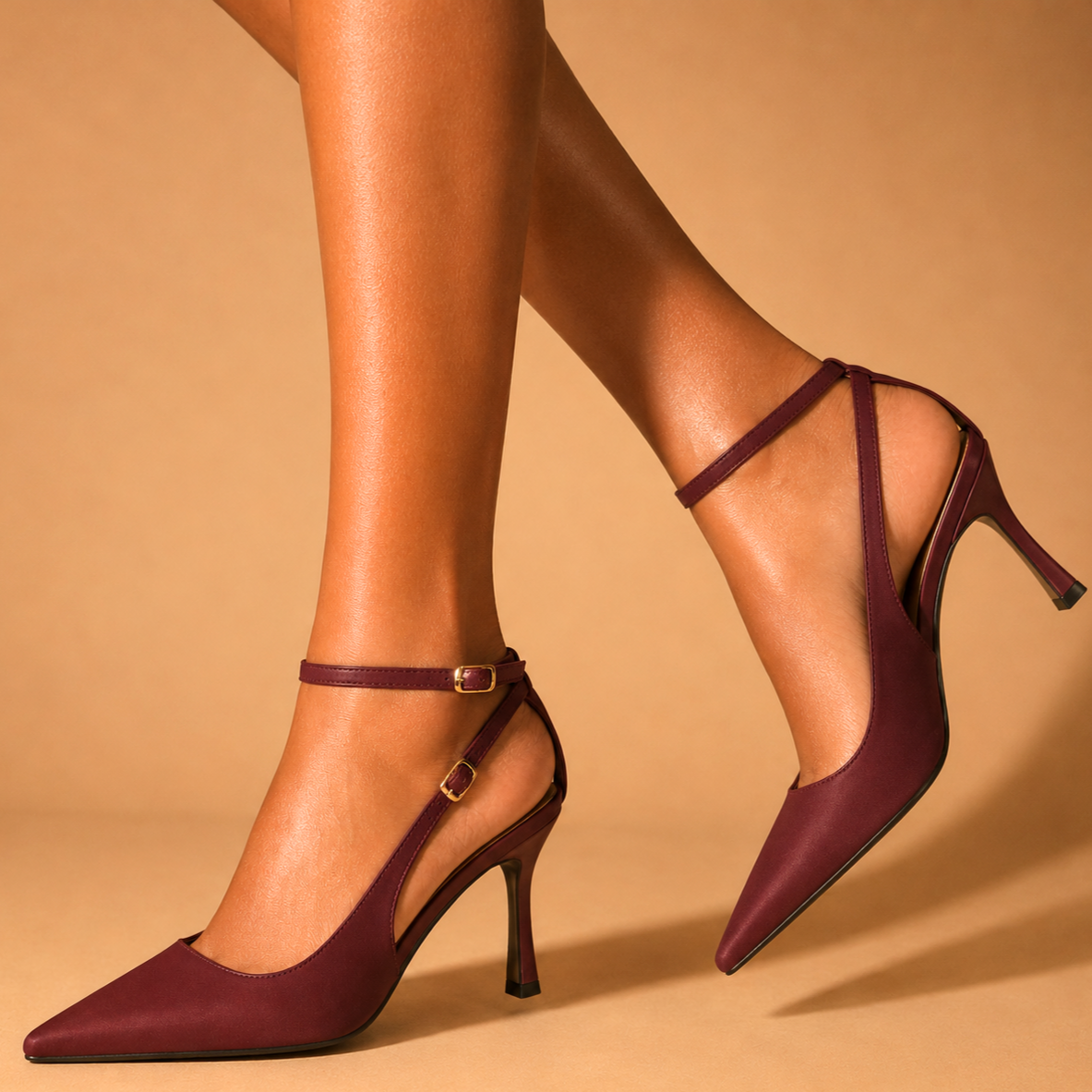 Valencia Strap Stiletto Heels