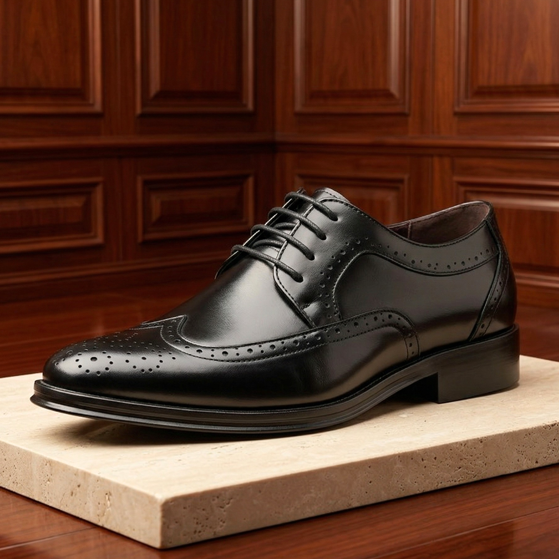 The Alessandro Leather Brogue Dress Shoes