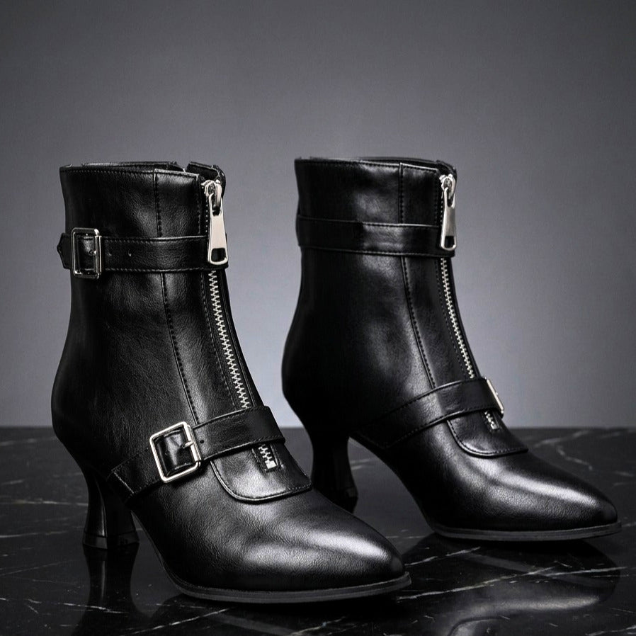 Everly Denim Kitten Boots