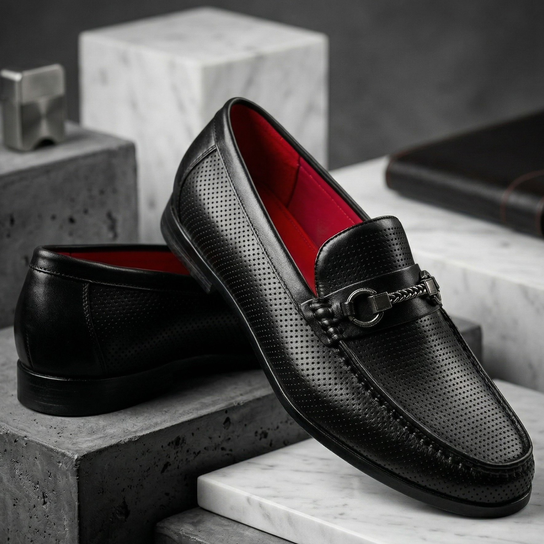 Vittorio Firenze Leather Loafers