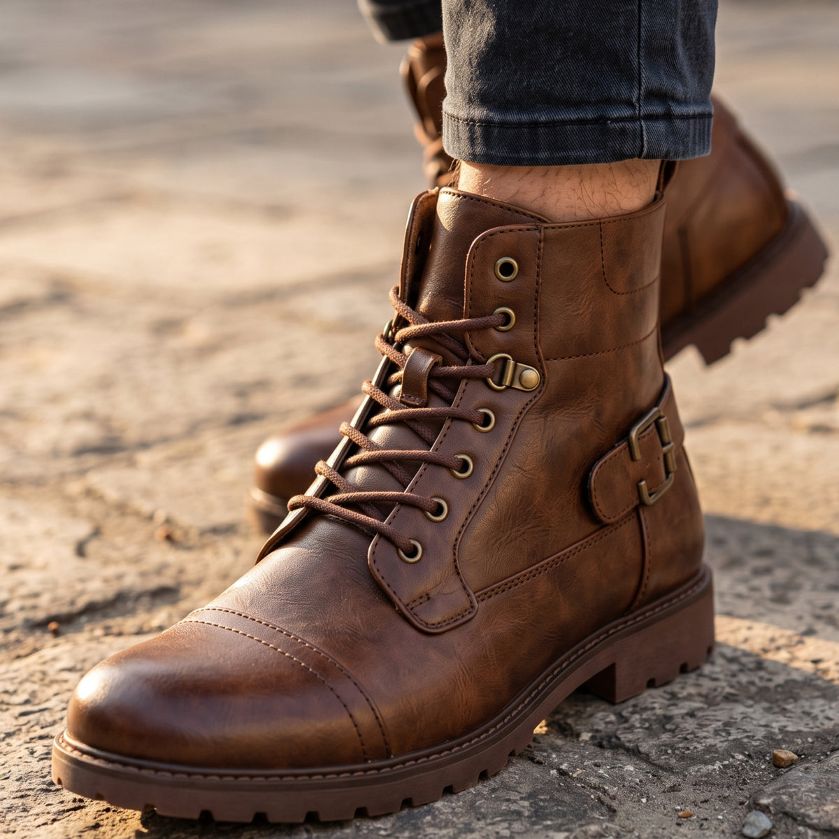 Kaden Heritage Leather Boots