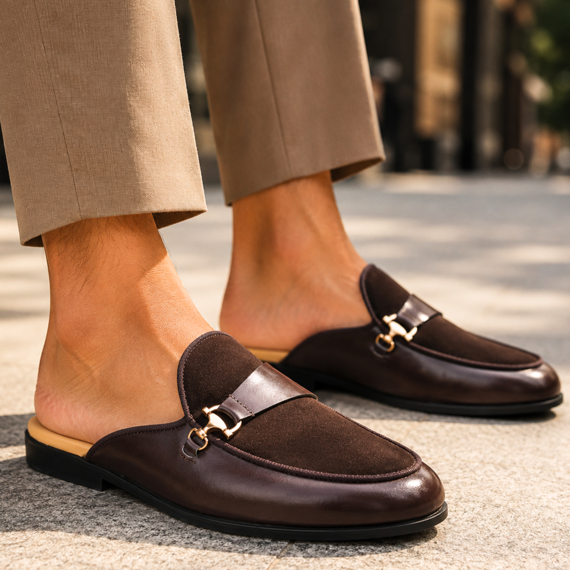 Maxwell Genuine Leather Mules