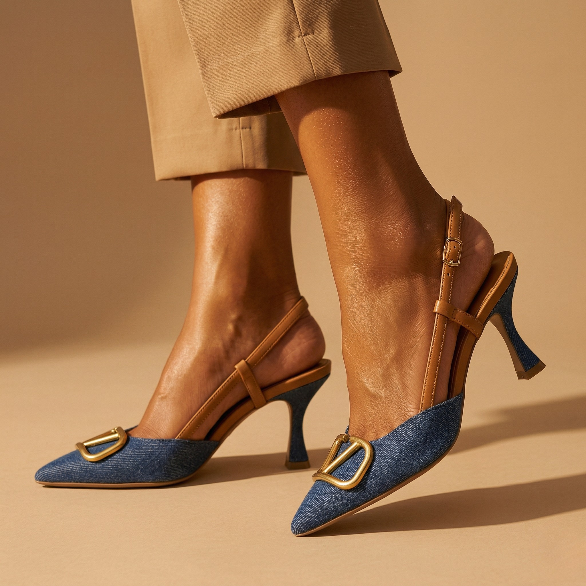 Venezia Buckled Slingbacks