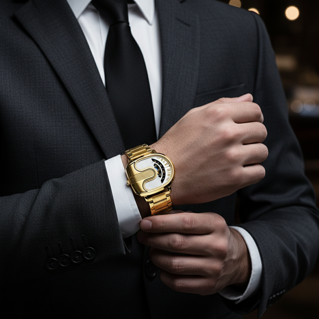 Valenor Gold Arc Watch