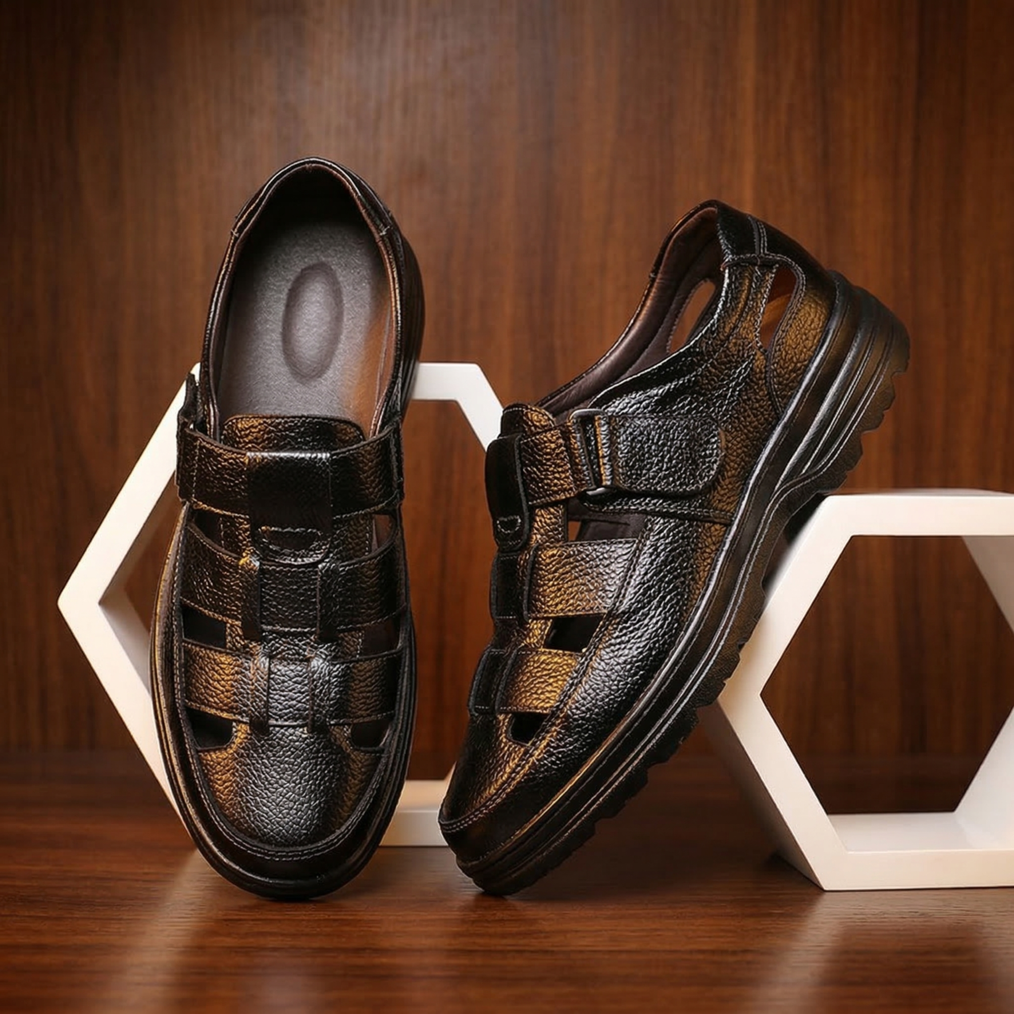 Levon Genuine Leather Sandals