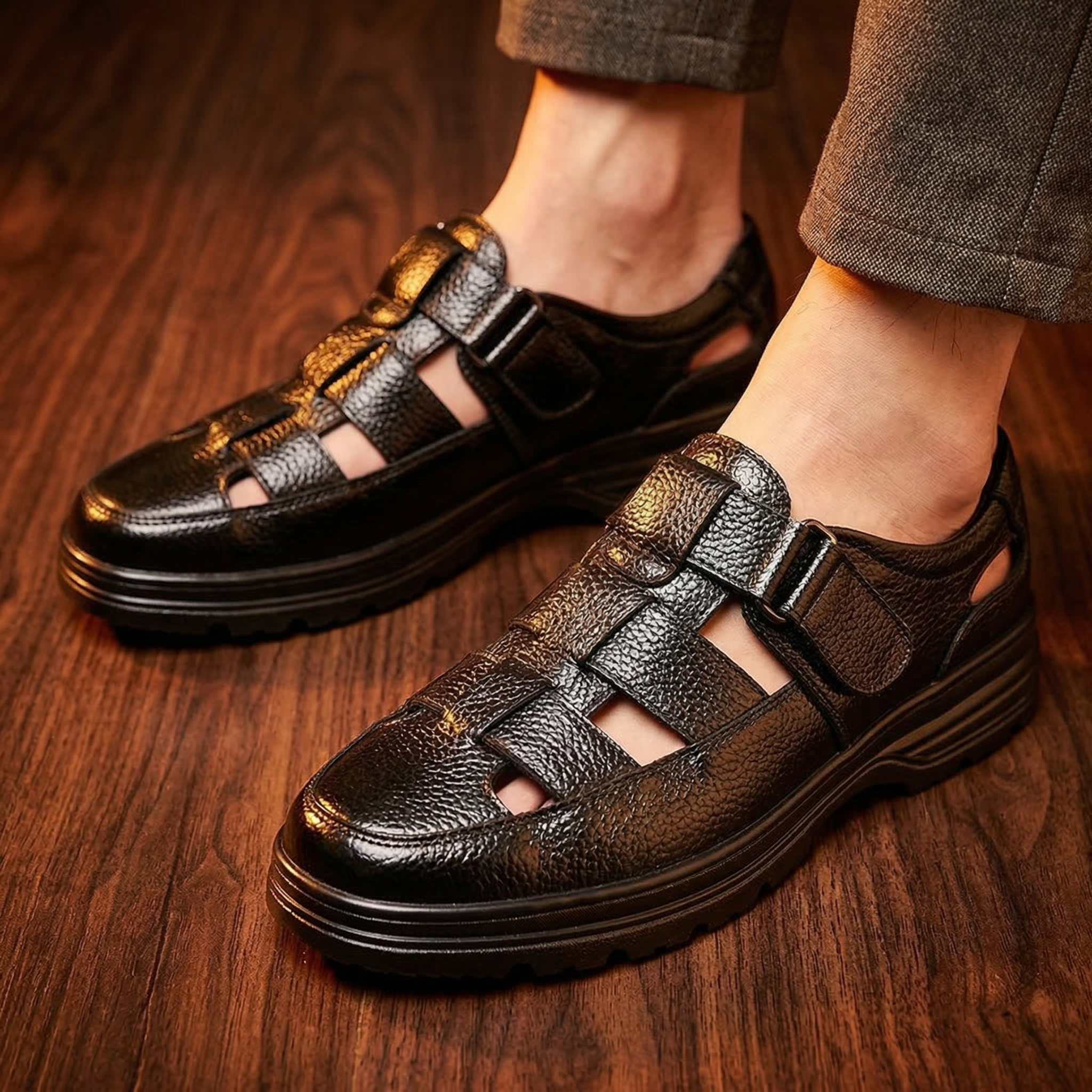 Levon Genuine Leather Sandals