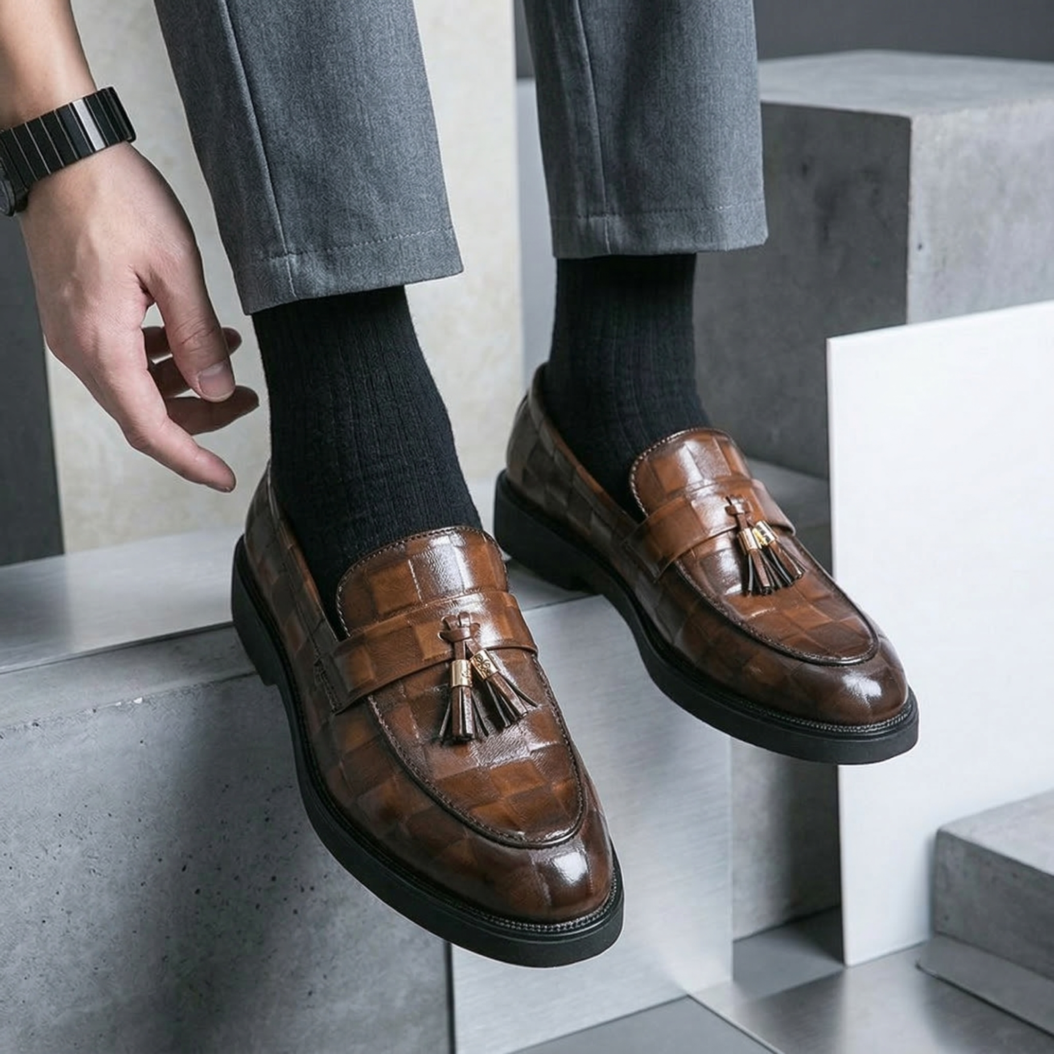 Regent Tassel Leather Loafers