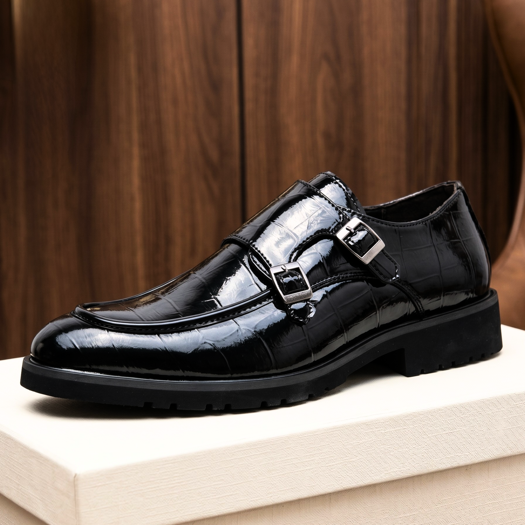 Vilano Croc Leather Monks