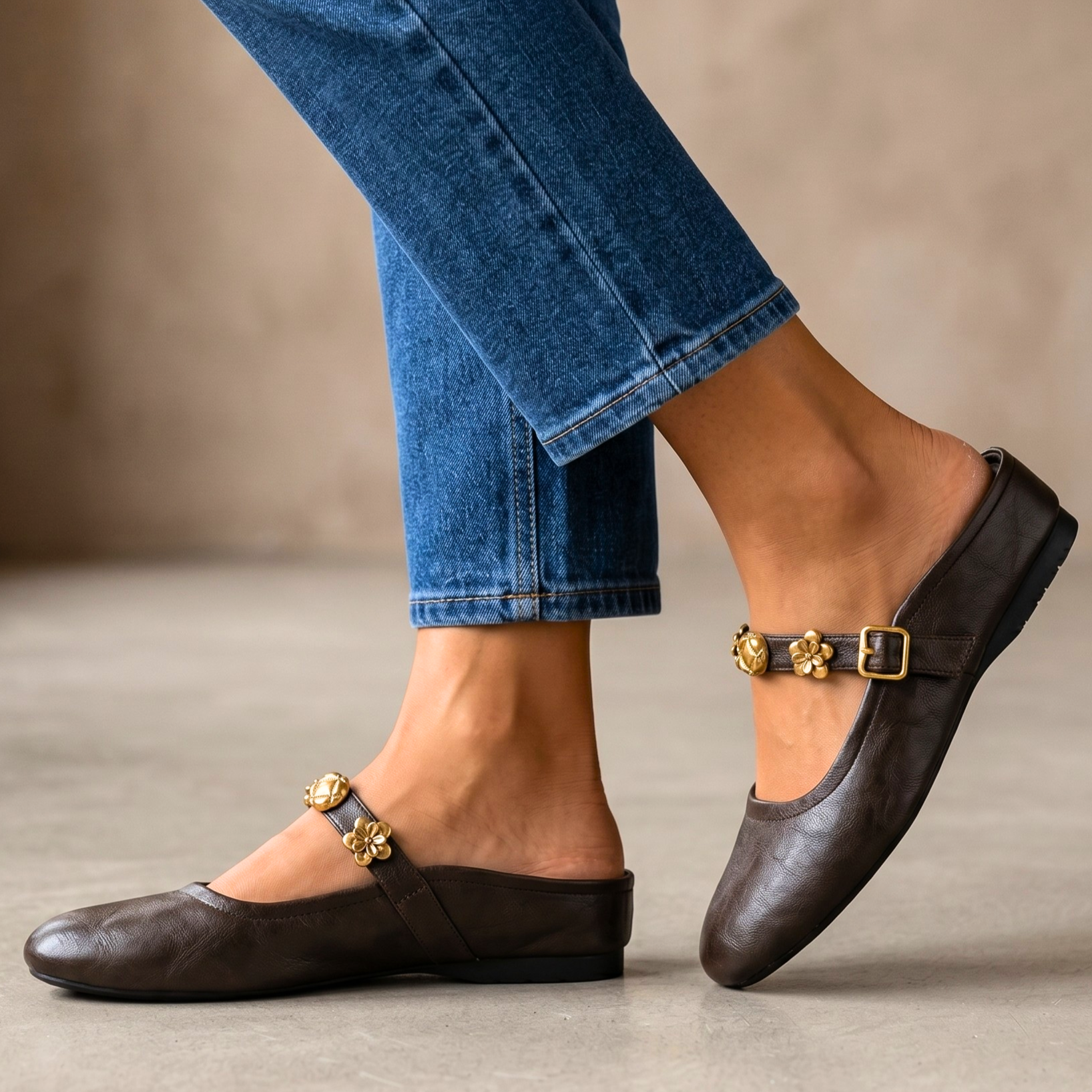 Sydney Vintage Leather Mary Janes