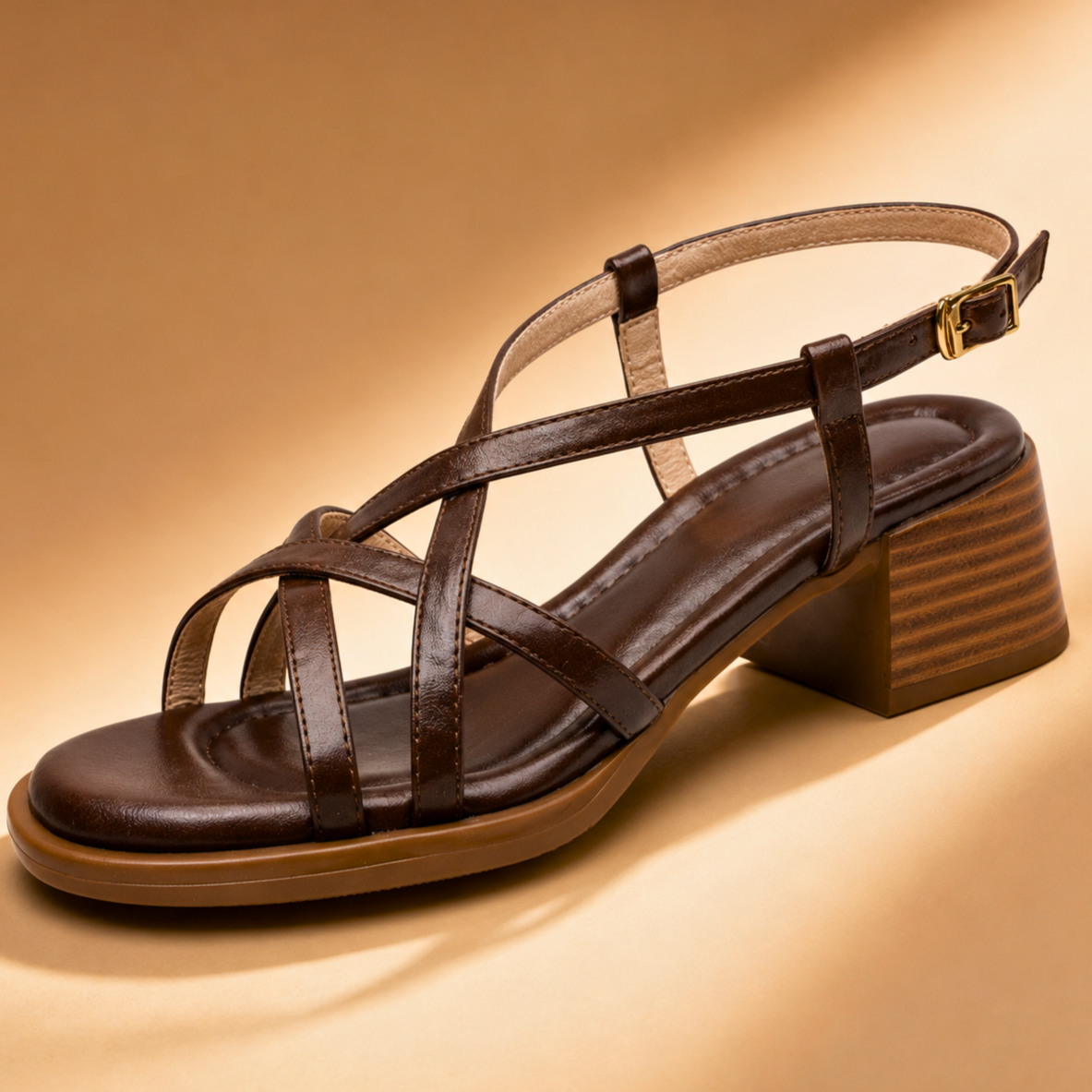 Orianna Strappy Block Heels