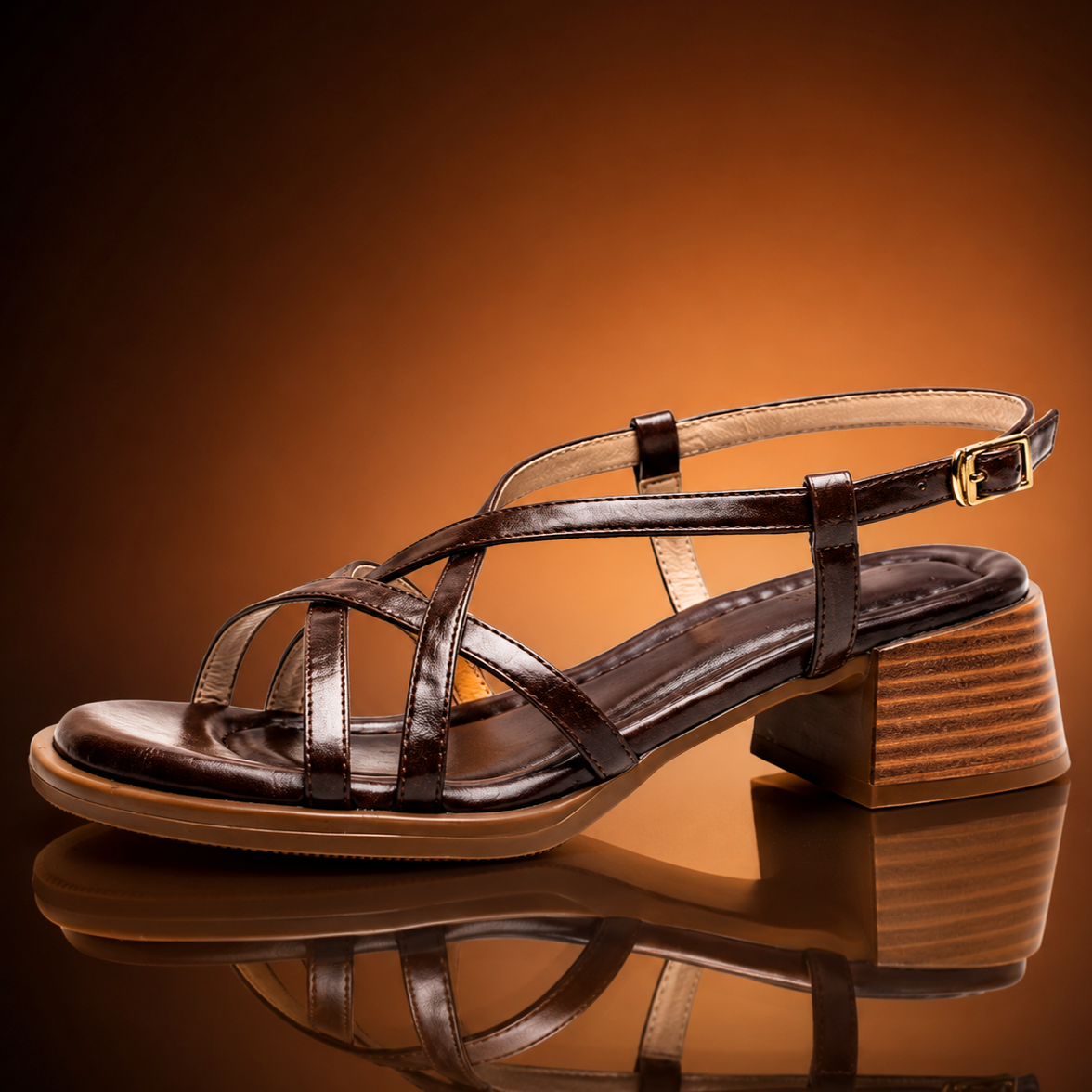 Orianna Strappy Block Heels