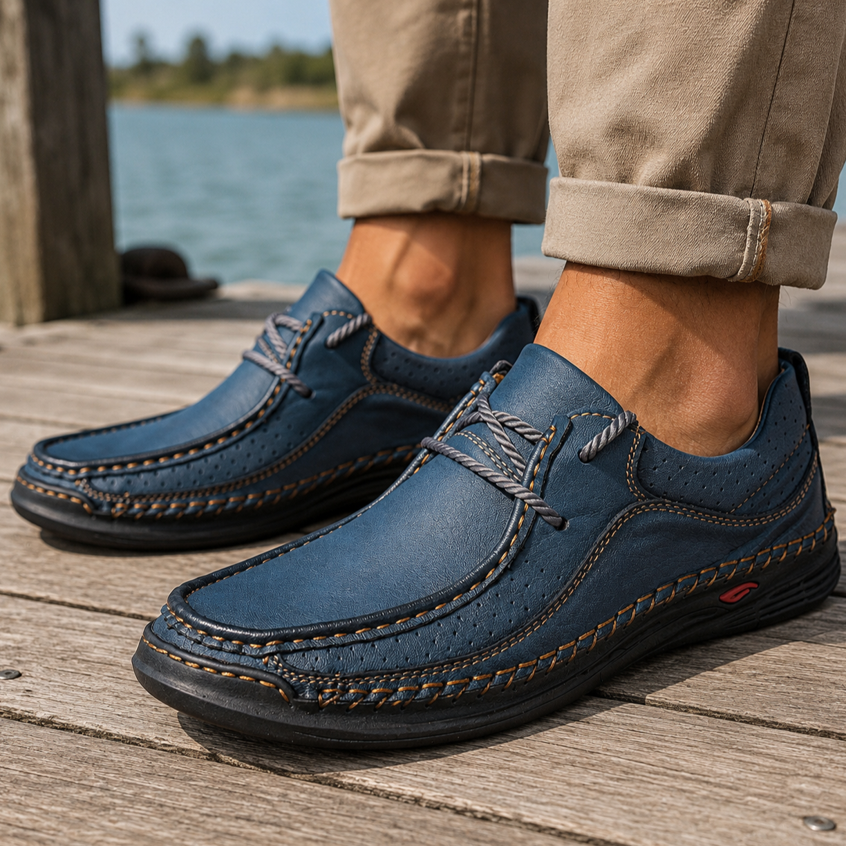 Dawson Genuine Leather Slip Ons