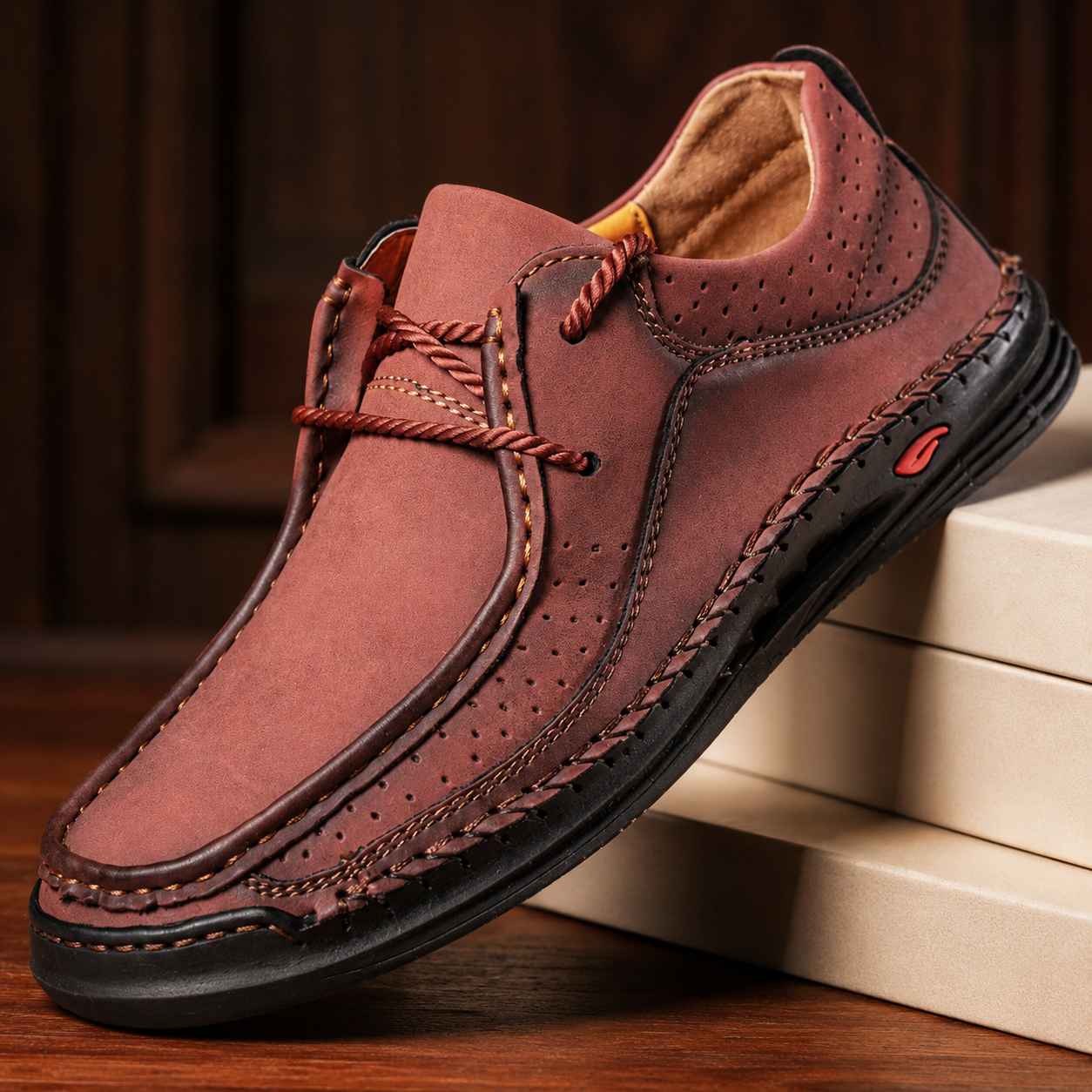 Dawson Genuine Leather Slip Ons