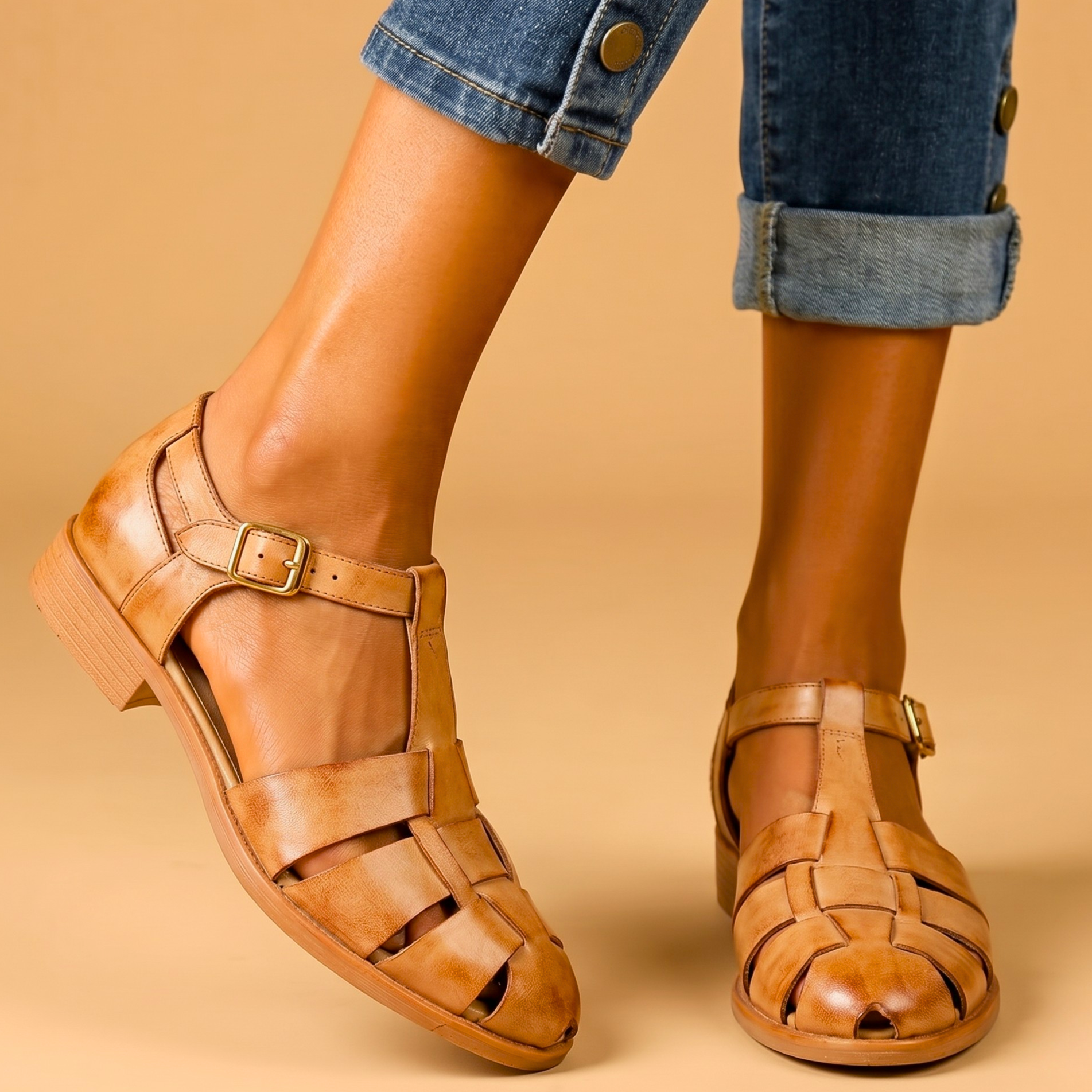 Colette Woven Leather Sandals