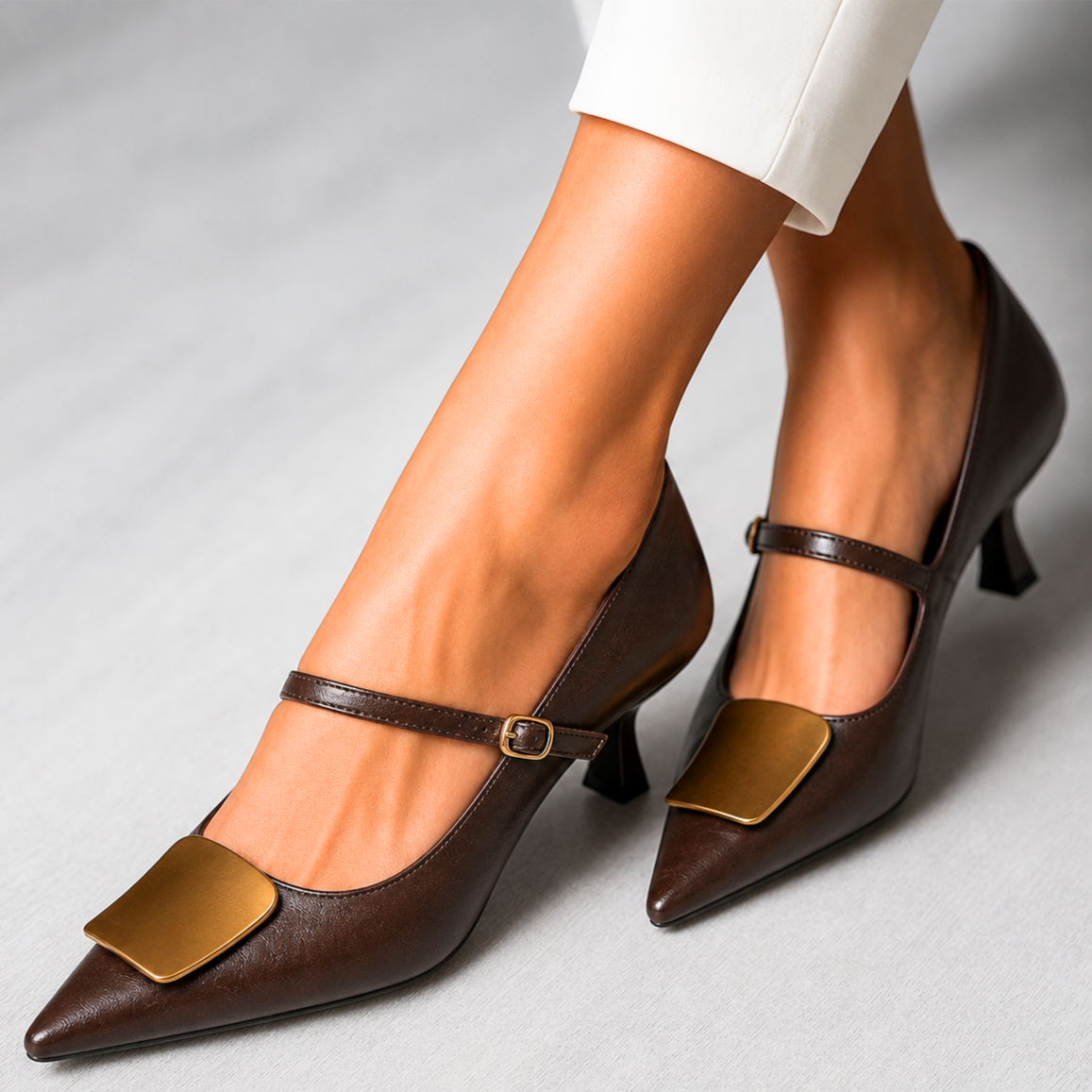 Alicia Monroe Genuine Leather Heels