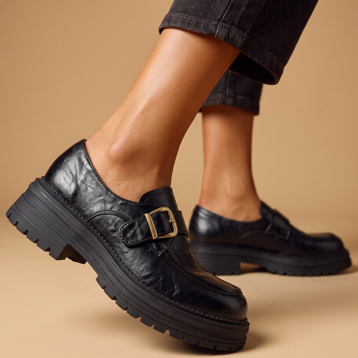 Cami Vintage Leather Derbies